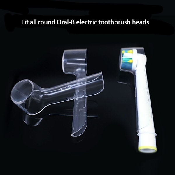 Elektrisk tandborsthållare med 1 laddningsstativplats och 2 tandborsthuvudhållare + 4 st tandborsthuvudskydd för Oral B