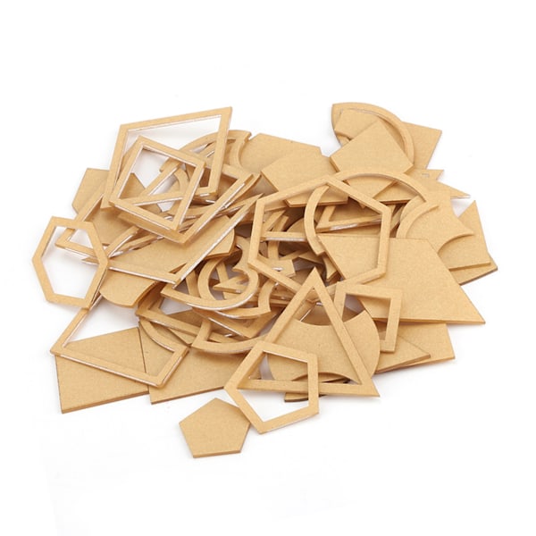 54PCS Klar Akryl Mönster Stencil Mall Set Läderhantverk Quiltning Symaskiner DIY