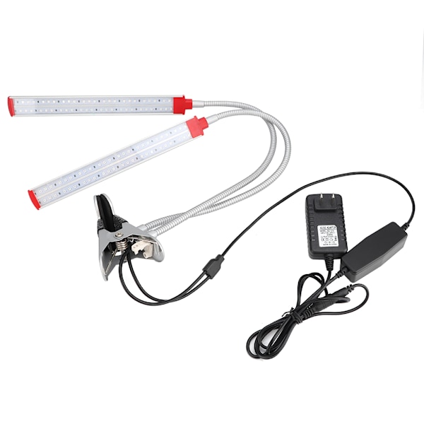 Dimbar Växtlampa med Automatisk Timer, Fullspektrum LED Växtlampa för Inomhusväxter med Maximal Bestrålningsyta och Bästa Värmeavledning, Flexibel