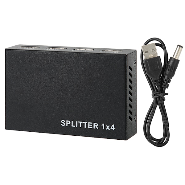 HDMI-splitter 1 ingång 4 utgångar Switcher 4 portar Hub Repeater Förstärkare V1.4 3D 4K 1080p