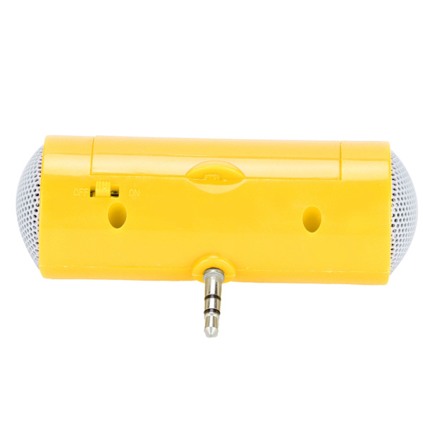 3,5 mm Jack Stereo Mini-kaiutin Kannettava Langaton Liitäntäkaiutin Matkapuhelimille ja Tableteille Keltainen