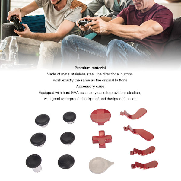 Udskiftning Tommelfingerstokke Kit Følsomme Magnetiske Metal Tommelfingerstokke til Xbox One Elite Series 2