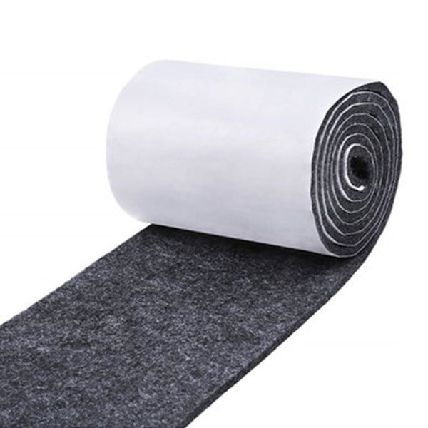 10 * 100 cm självhäftande filtband, klipp till önskad storlek, filtglider, golvglidare, golvskydd för laminatplattor, trappor, möbler, parkett