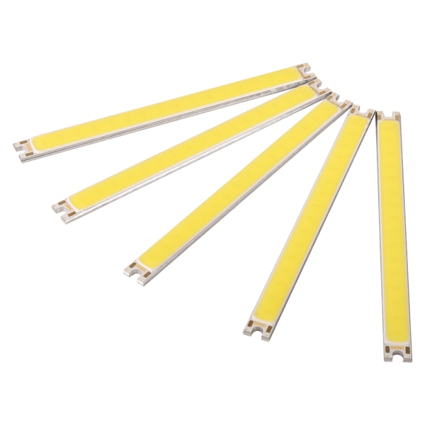 5 stk 100*8MM Høy effekt LED-stripe 5W COB LED-lyspære Pærer