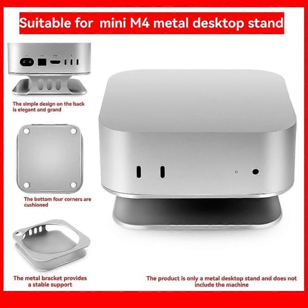 Skrivbordsstativ kompatibelt med Mac Mini M4 2026 värmeavledning