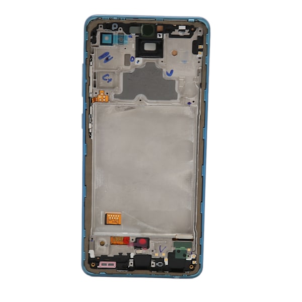 6,7 tommer organisk LED-skærm udskiftning med fingeraftrykssensor til Samsung Galaxy A72 5G 4G SM A725 SM A725M DS Blå