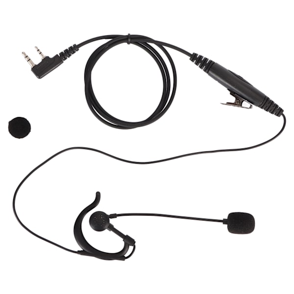 Walkie Talkie Headset med mikrofonstang Avanceret PTT Mikrofon K Hoved Universal Udskiftning til Baofeng