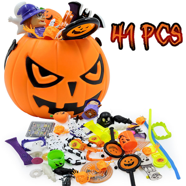 Halloween Magic, Oändligt Kul Halloween Högkvalitativt Plastmaterial, 41 st Klassrumspriser Bred Användning Bulk Halloweenleksaker