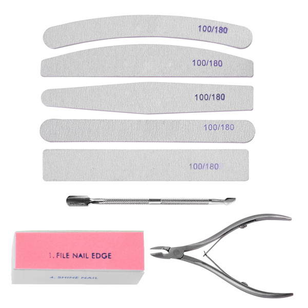 Professionellt nagelkonst manikyr pedikyr verktyg set nagel slipning svamp filar buffer polerare