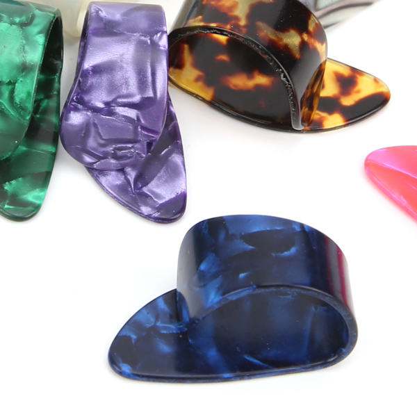 12 st plektrum för gitarr, celluloid, fingerplektrum, ersättning, instrumenttillbehör