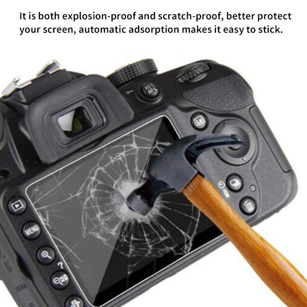 Härdat glas LCD-skärmskydd Härdat glasfilm för Canon 5D3/5D4/5DS/5DSR SLR-kamera