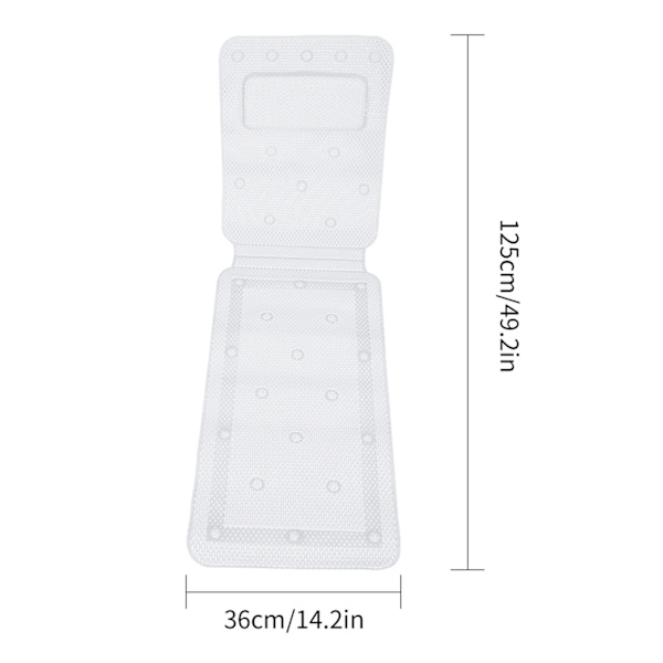 Full Body Spa Badekar Madrass Pude Myk Quiltet Badekar Matte med Pustende