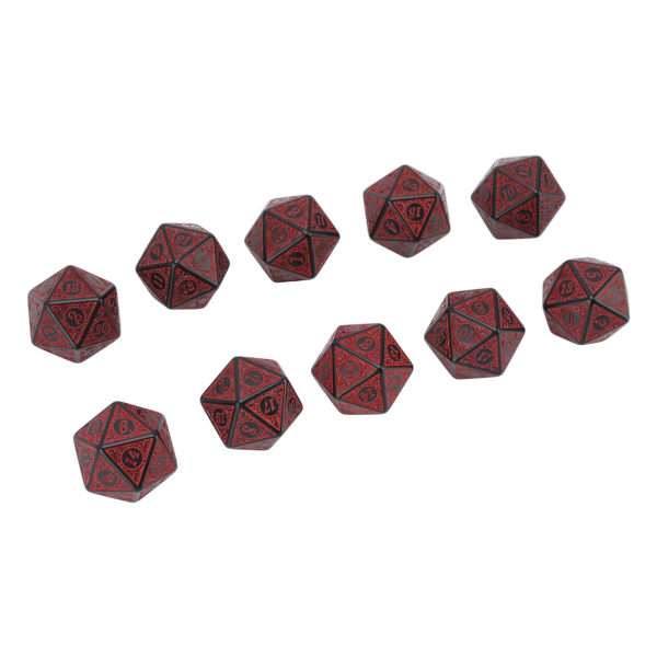 10 st polyhedral tärningar akryl bordsspel tärningar mångsidig för