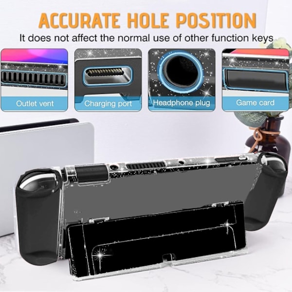 Beskyttende deksel for Switch Color Shell Full Protection Ergonomisk håndgrep Spillkonsoll deksel