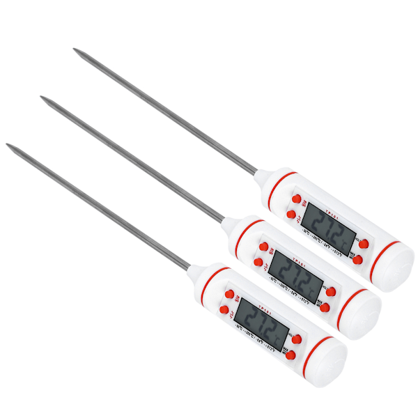 Matlagnings-termometer med sond för köttälskare, snabb svarstid med LCD-display för grillning, ugn och godistillverkning