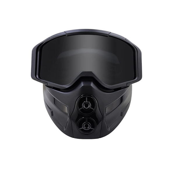 Paintball maske anti-tåge, luftgevær fuld dækning og briller er aftagelige og justerbare