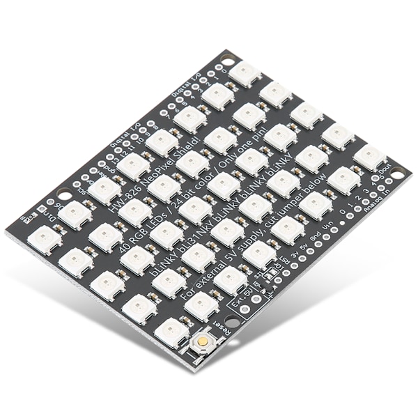 HW-826 40Digit WS2812B 5050 RGB LED Udviklingskort med indbygget fuldfarve driver