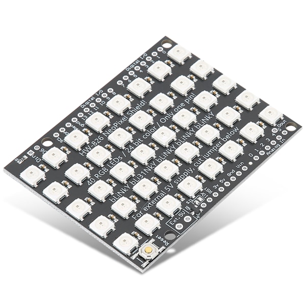 HW-826 40Digit WS2812B 5050 RGB LED-utvecklingskort med inbyggd fullfärgsdrivrutin