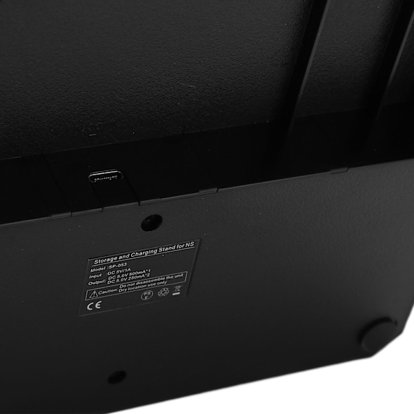 Kontrollerladerstasjon med LED-indikator, ladestasjon for spillkontrollere med 10 spillkortspor for Switch