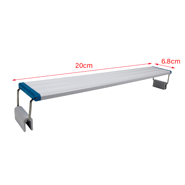 RGB+W Akvarielampa med Belysning, Fullspektrum LED för Optimal Växtlighet, Metall av Aluminiumlegering med Vattentäta Limfogar, Utdragbara Fästen för