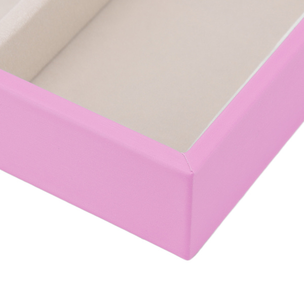 5 Gitter Brilleetui Multifunktion Pladsbesparende 5 Slot Solbriller Holder Opbevaringsboks Pink