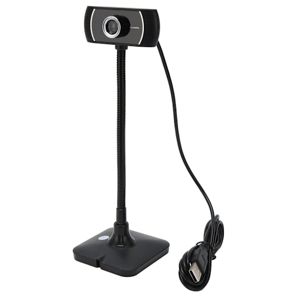 Webkamera HD manuell fokus Live Streaming Drive Free USB-kamera med mikrofon for datamaskinkonferansesamtaler 640x480