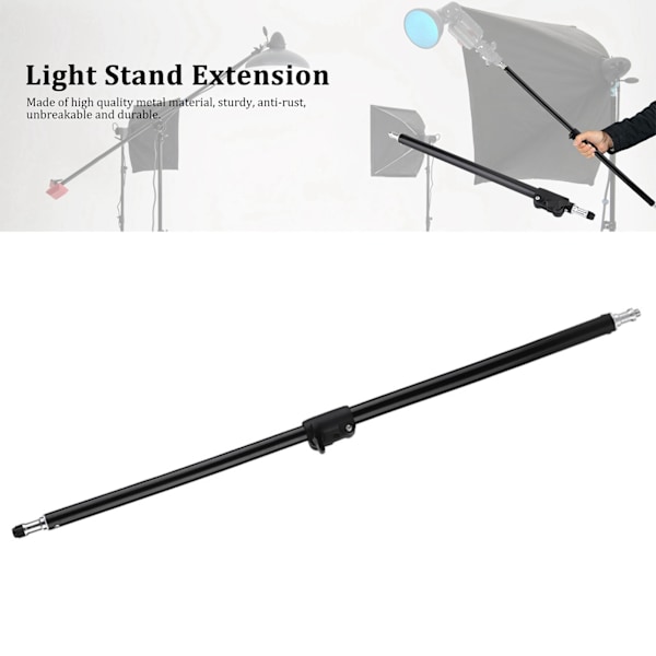 Fotostudio 45-74 cm justerbar förlängningsstång för ljusmikrofonarmstativ