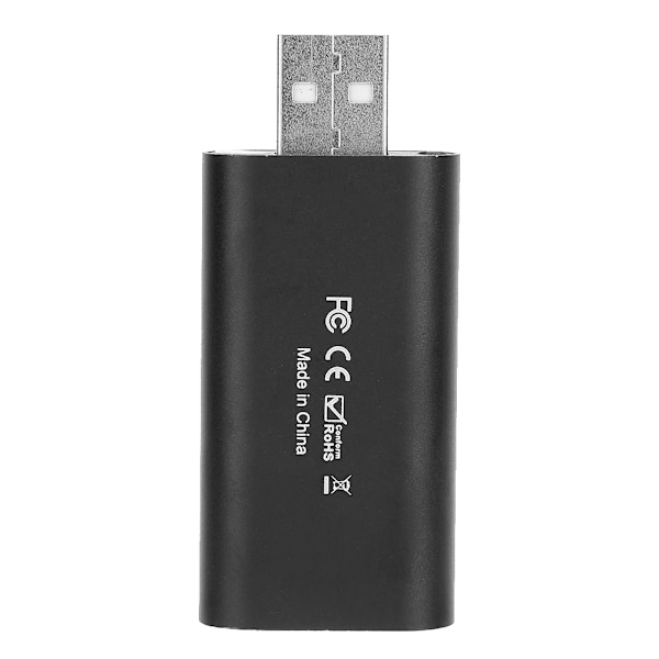USB 2.0 HDMI HD Video Capture Card Mini Bärbar Adapter Svart för PC Dator
