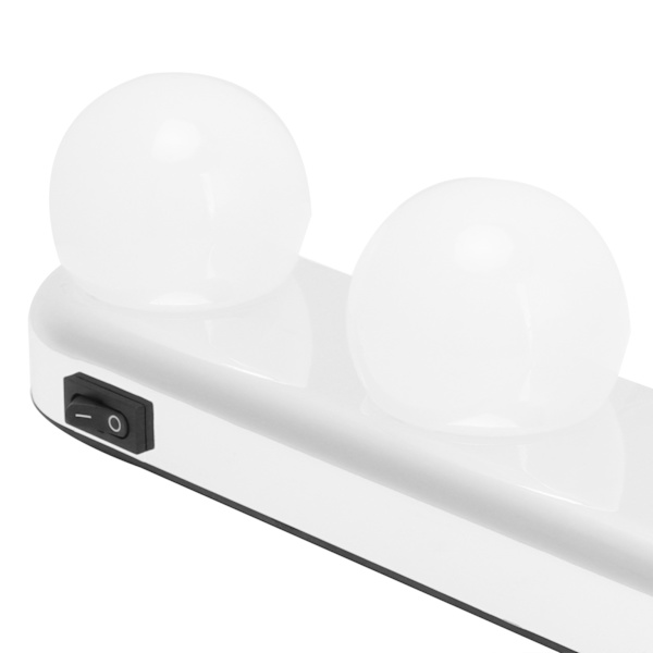 4LED sminkbord ljus smink vägglampa kit glödlampor spegel ljus för vardagsrum badrum