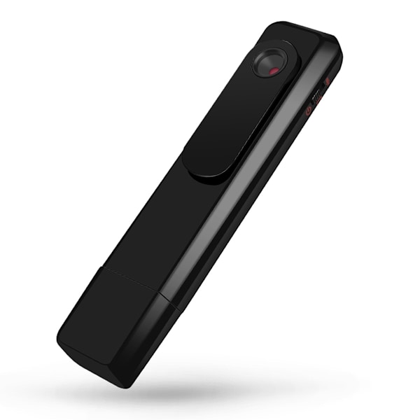 Ingen WiFi-säkerhetskamera, Miniövervakningskamera för 24/7 Loop-inspelning med batteridriven design, 1080P Mikrokamera för övervakning i fickformat