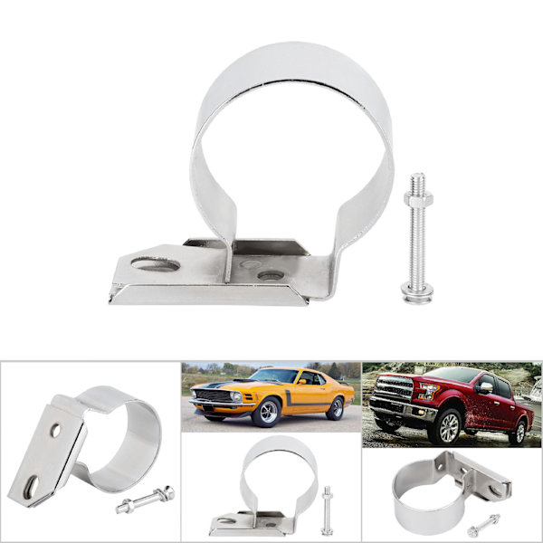 Metalliset sytytyskelan kiinnitystelineet sopivat Ford Mustang F150:lle (kromattu hopea)