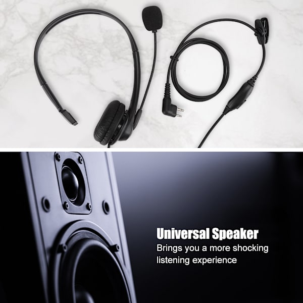 Enkelsidig headset för Motorola MAG ONE A8 CP1660 GP-88 HYT 150Ω Walkie Talkie