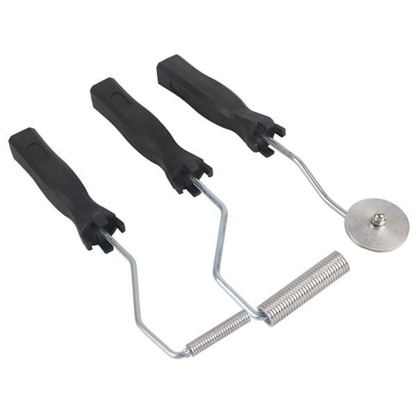3 stk./sæt Aluminiumslegering Fiberglas Boble Padle Værktøj Laminering Rulle Kit til FRP Støbning (Savtand)