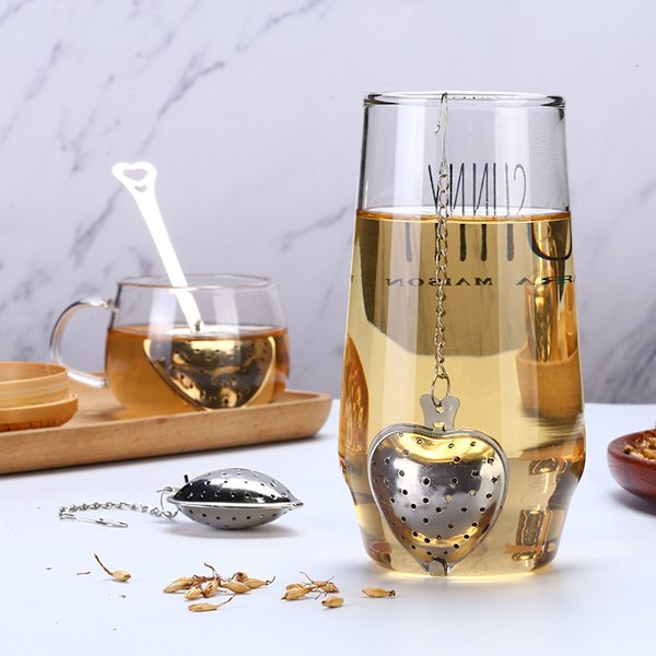 Presentvärdig Lösbladste-infuser, Te-sil i rostfritt stål med anpassningsbara örter, kryddor, blommor, perfekt för teälskare