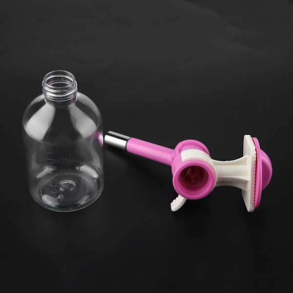 Hängande dricksflaska för husdjur, fontän för hundar, bärbar vattenautomat för katter (S 250 ml rosa)