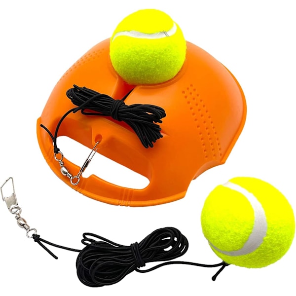 Tennistränare för Inomhus- och Utomhusträning, Portabel Tennisövningsenhet Ökar Hand-Öga-Koordinationen, Soloträning Enkel med Återstuds