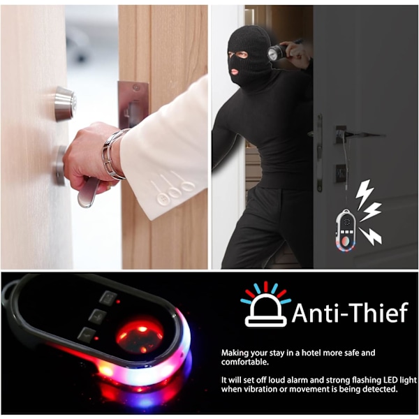 Privacy Guardian, dold kameradetektor med uppladdningsbart batteri, portabel mini spionkameradetektor för hotell, resor, hem, sovrum, badrum