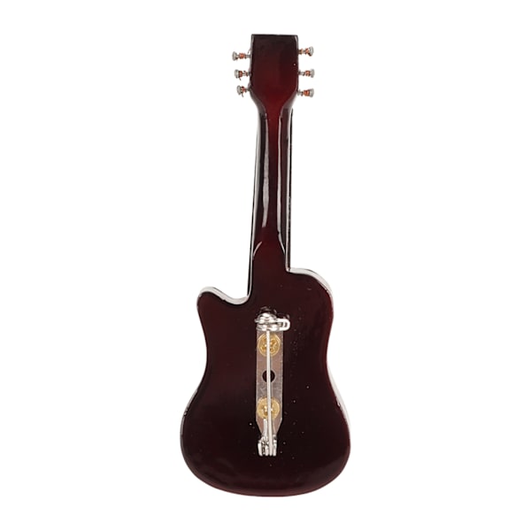 Gitarr Brosch Livslik Fashionabel Harts Miniatyr Musikinstrument Slipstift för Musik Utexaminerade Älskare