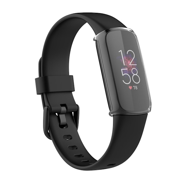 Bumper Skal Fodral Kompatibel för Fitbit Luxe TPU Helskärmskydd Mjukt Skal