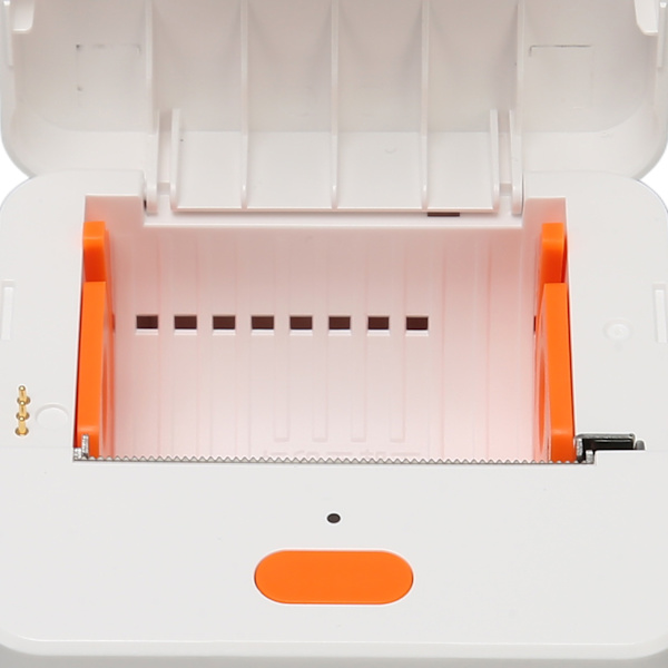 Mini etiketprinter 58mm bærbar stregkodeetiketmaskineprinter Bluetooth blækfri termisk printer til detailhandel stregkodekontor