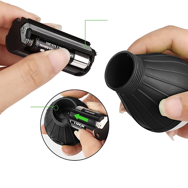 Batteridriven lykta för alla dina behov, nödljus med krok, justerbara ljuslägen, hållbar ABS-plastkonstruktion, vattentålig