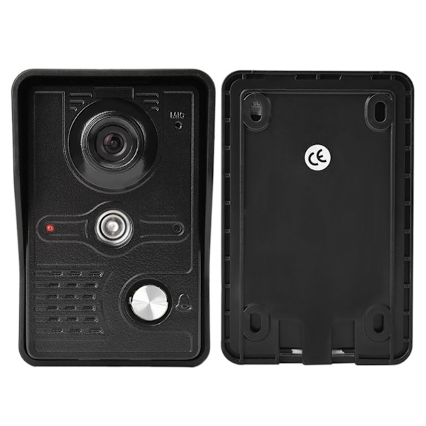 7-tums TFT LCD-videodörrtelefon Intercom Dörrklocka Kit 700TV Line Nattvision EU 100-240V