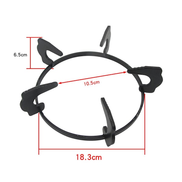 2 stk Wok-støtteføtter Pan Holder Gasskomfyr Jern Trivets Gass Støttering for Gryte Pan