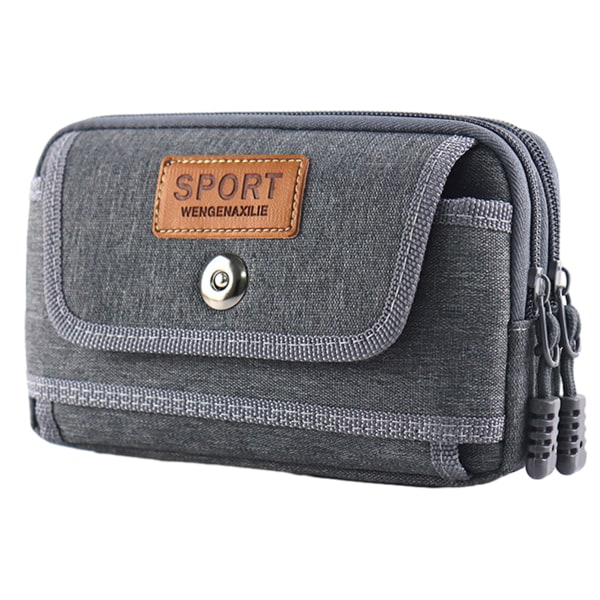 Mobiltelefon taske mænds multifunktionelle slid bælte Fanny pack vandret mobiltelefon taske