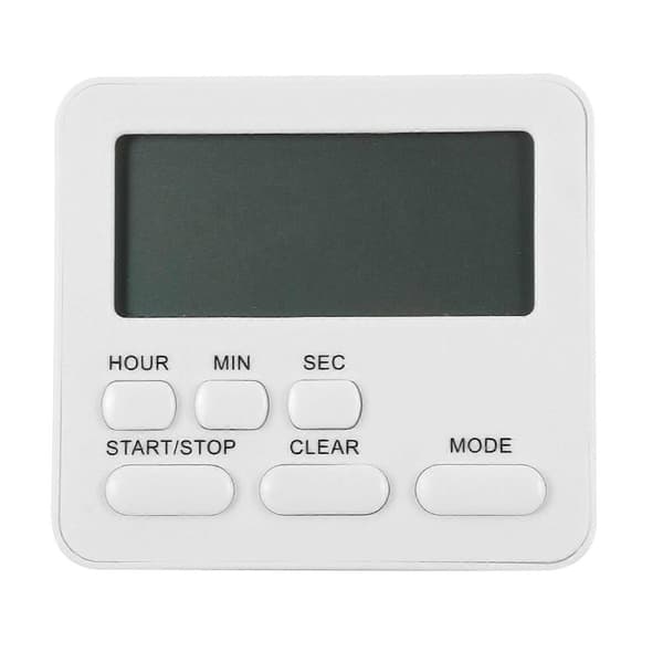 Digital køkkentimer, studietimer, vækkeur, lydløs timer, bærbar timer