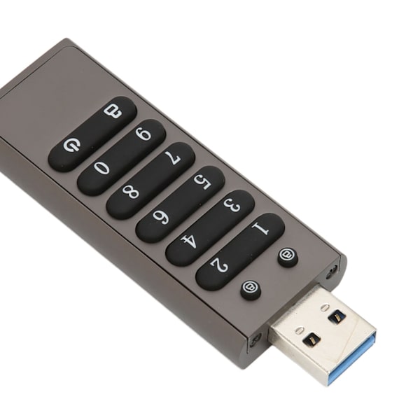Krypterad USB-enhet Säker krypterad knapp USB3.1 100MByet/s Hög hastighet U Flash-enhet Lösenordsminne 128GB