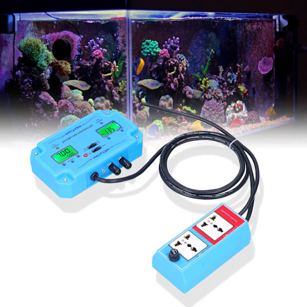 Vannkvalitetsovervåkingssett Multifunksjonell PH ORP Temperaturtestkontroller 5A PH‑2839EU Plugg 230V