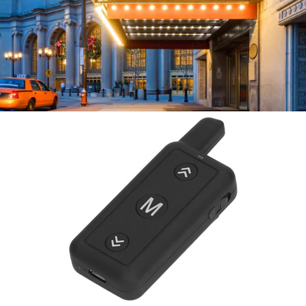 2 stk. Mini Walkie Talkies Dual Band VHF UHF Kompakt Bærbare 2-vejs Radioer til Indkøbscentre Barer Hoteller Restauranter