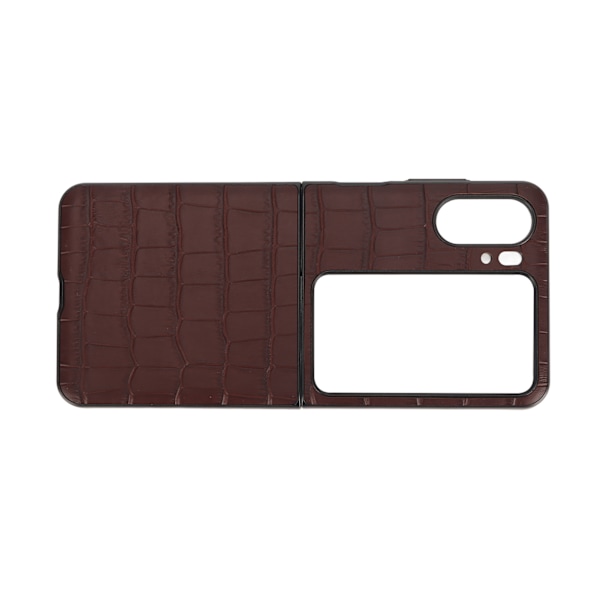 Aito nahkakotelo taittuva taittuva matkapuhelimen suojakotelo Oppo Find N2 Flip Brownille