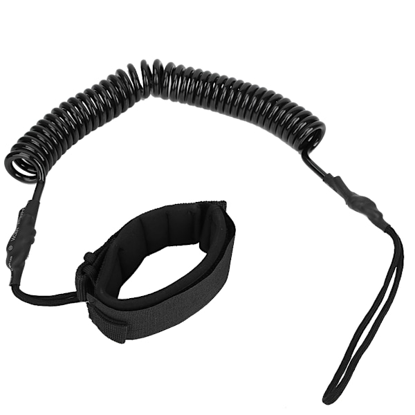 Klassisk Telefonlinje Designad Spiralrem, Förhindrar Att Den Virar Sig Runt Benen Med Sitt Töjbara PU-rep Som Erbjuder Oöverträffad Säkerhet Inom Vattensporter